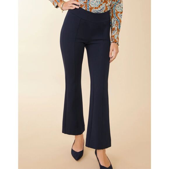 NWT Spartina Brooke Ponte Trouser Black Stretch Tummy Control M $128.00 - Picture 3 of 8